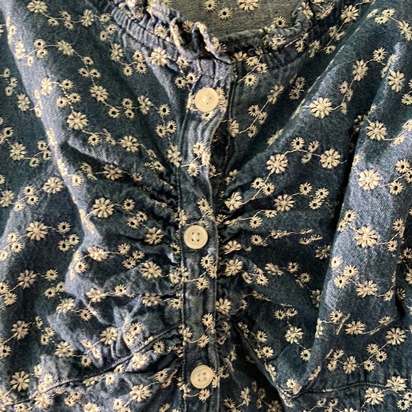 Quizz woman button front denim S/S button front - Picture 3 of 4